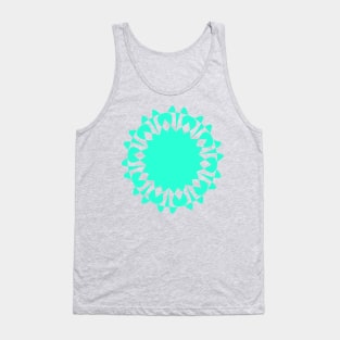 Floral digital art geometric pattern Tank Top